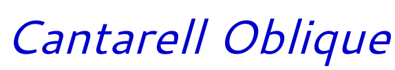 Cantarell Oblique 字体